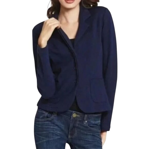 CAbi Breakthrough Navy Blazer Jacket Women's Size Small - Picture 2 of 7